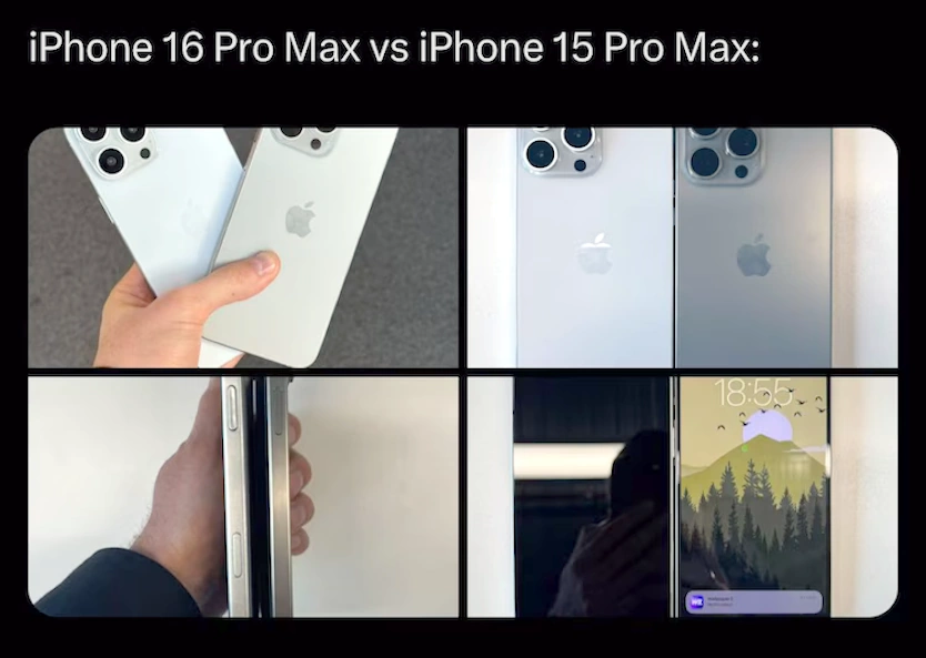 Leaked images of the Apple iPhone 16 Pro Max