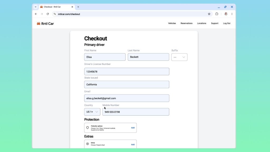 Chrome now remembers your driver's license, passport, and vehicle info so you don't have to