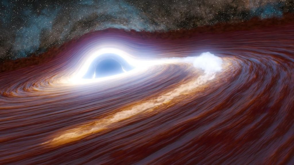 Scientists observed a black hole flare that 'shined with the light of 10 trillion suns'