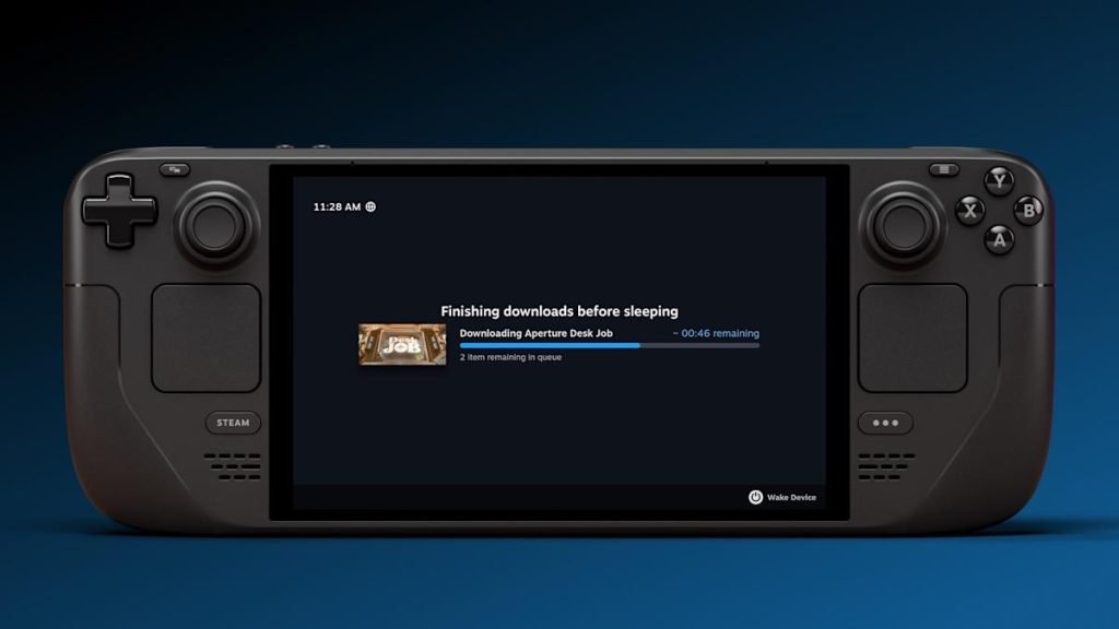 Steam Deck adds a standby mode for screen-off downloads