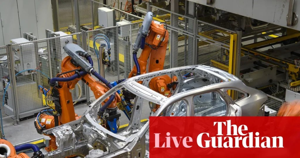UK economy unexpectedly shrank in September as JLR hack hammers production output – business live | Business