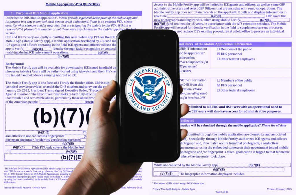 You Can’t Refuse To Be Scanned by ICE’s Facial Recognition App, DHS Document Says You Can't Refuse To Be Scanned by ICE's Facial Recognition App, DHS Document Says