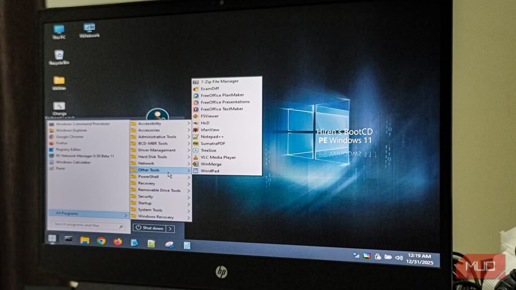 Hiren's BootCD PE is basically a Swiss Army knife for broken Windows PCs