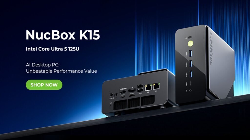 NucBox K15 mini PC offers Intel Ultra CPU and GPU expansion docks at the lowest price ever seen GMKtec NucBox K15