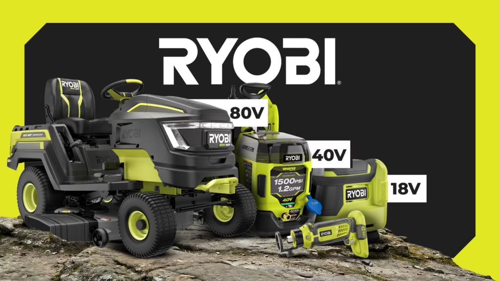 Ryobi 18V, 40V, and 80V tools: Explained