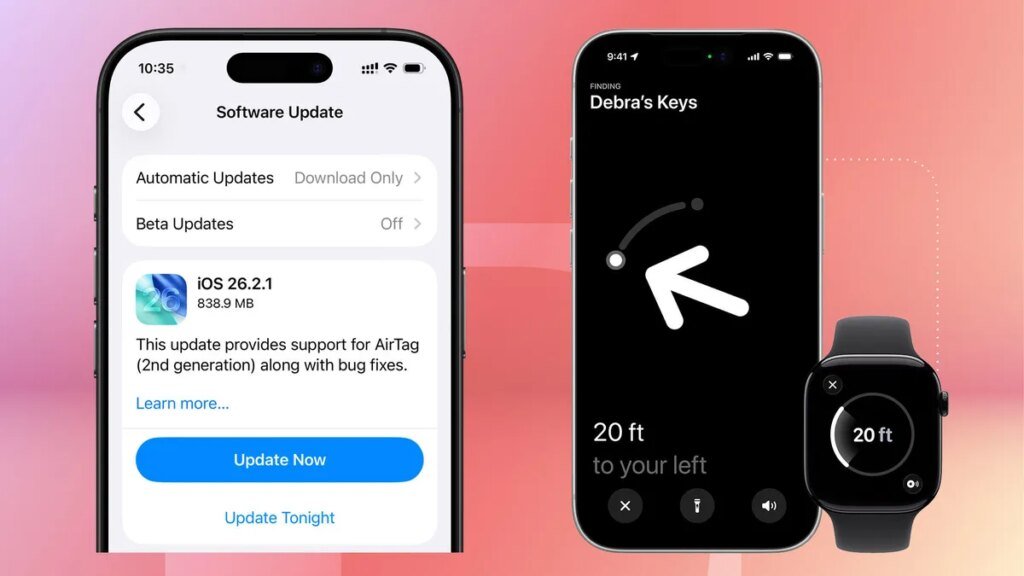 Apple’s iOS 26.2.1 Update for iPhones Adds Support for More Precise 2nd Gen AirTags ios-26-2-1-update-airtag-2gen-support