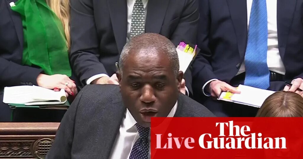 David Lammy takes PMQs as Starmer arrives in Beijing – UK politics live | Politics David Lammy takes PMQs as Starmer arrives in Beijing – UK politics live | Politics