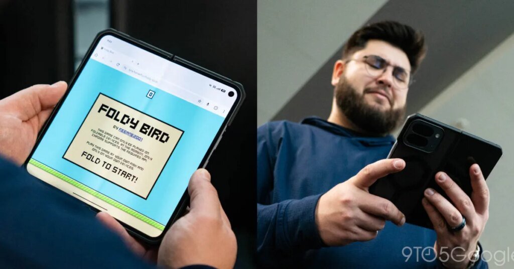 'Foldy Bird' uses your foldable to play Flappy Bird; it hurts my soul