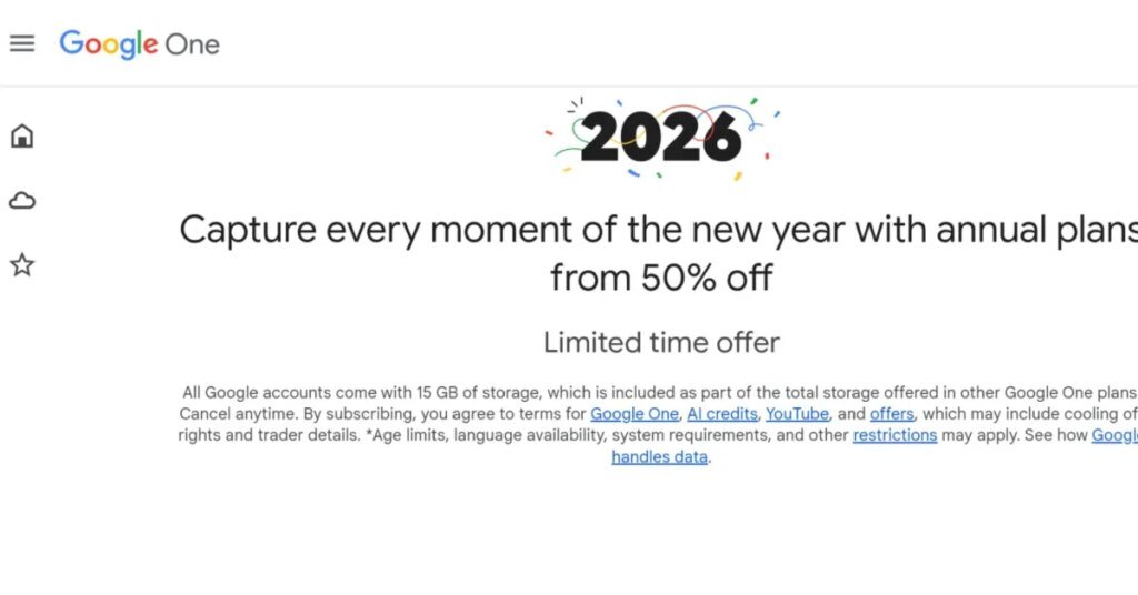 Google One 50% discount ends January 15 [U]