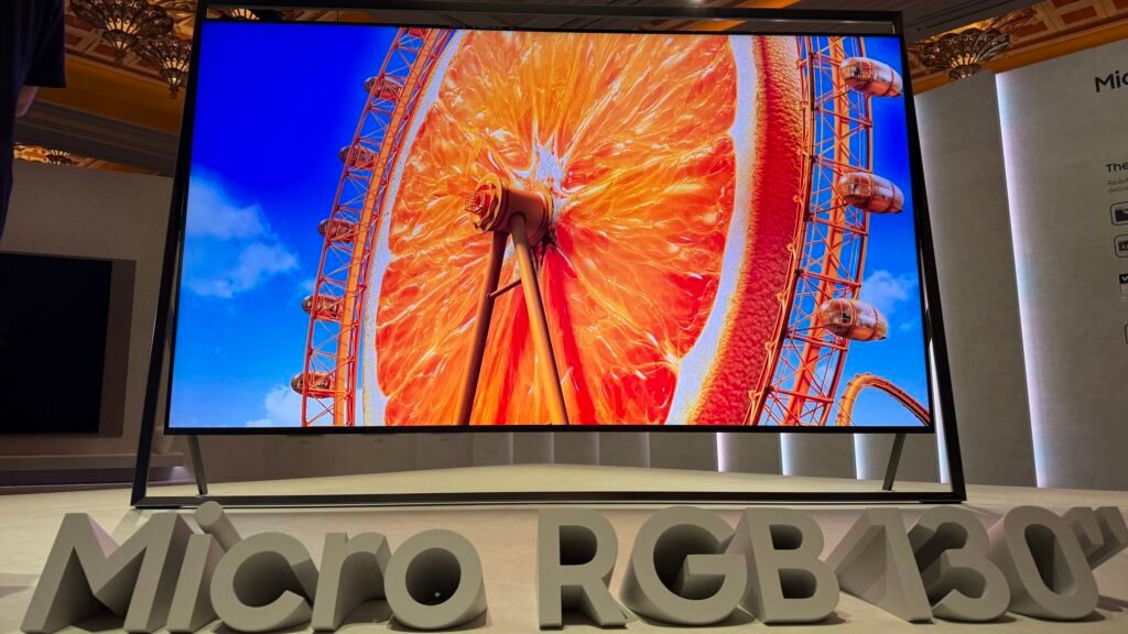I saw Samsung's world-first 130-inch RGB TV — and it's one beautiful beast