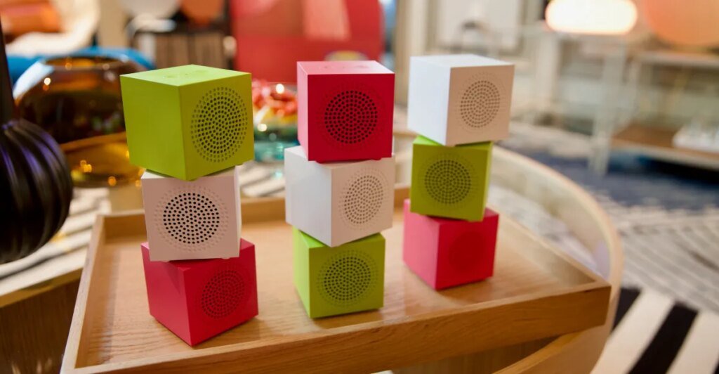 Ikea’s $10 Kallsup speakers are tiny, colorful, and surprisingly loud