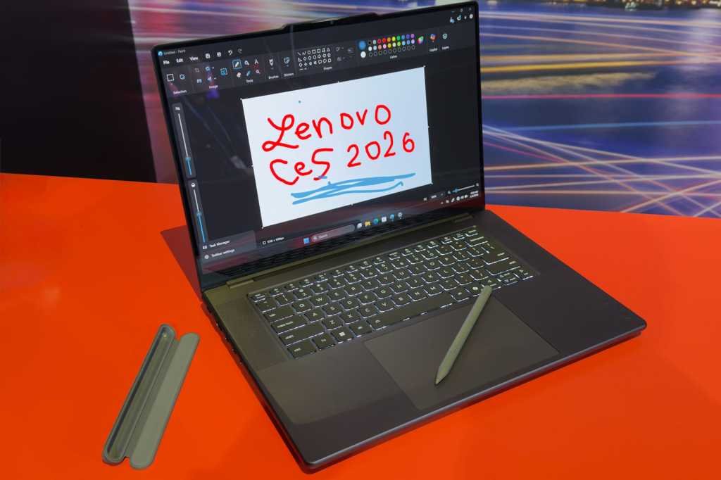 Lenovo swings big at CES 2026 with weird and experimental designs Lenovo Yoga Pro 9i Aura Edition at CES 2026