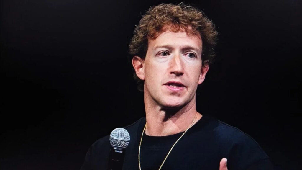 Mark Zuckerberg Plans to Deepen AI’s Presence in Our Online Lives Mark Zuckerberg speaking to a microphone