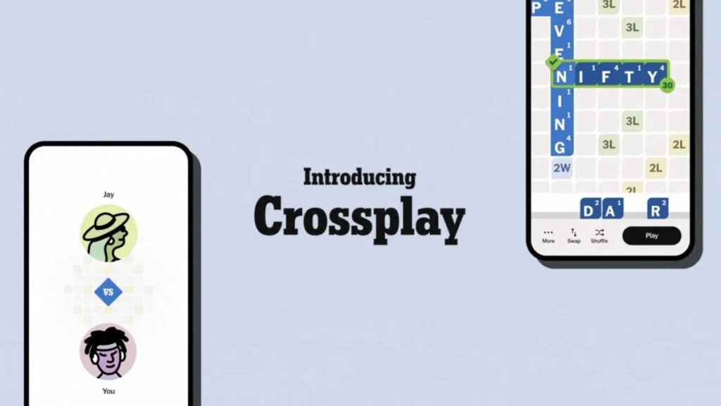 NYT Games Expands Its Puzzle Empire With Scrabble-Like Crossplay NYT Games Crossplay image