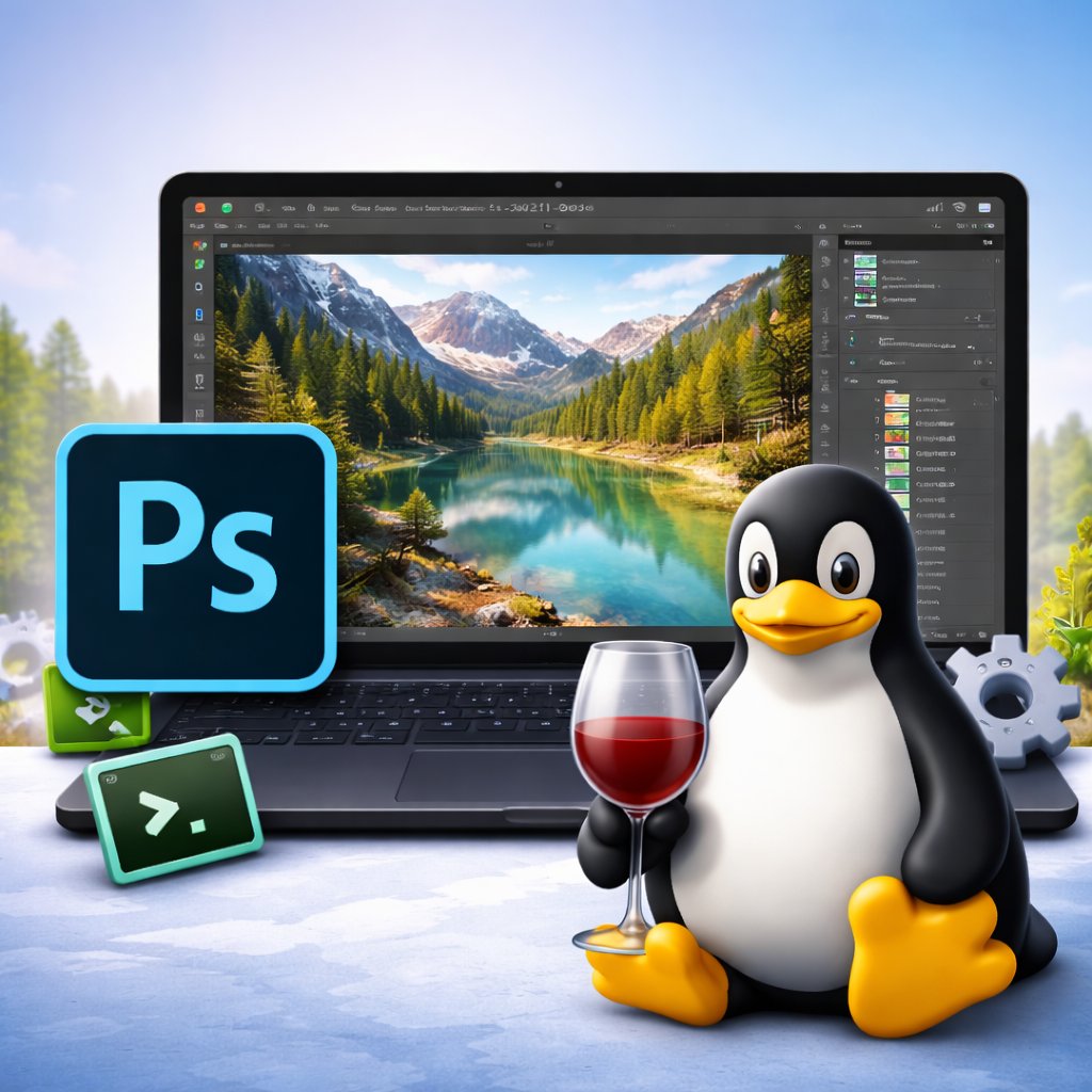 Photoshop 2021 And 2025 Now Run On Linux Thanks To New Wine Patches Photoshop 2021 And 2025 Now Run On Linux Thanks To New Wine Patches