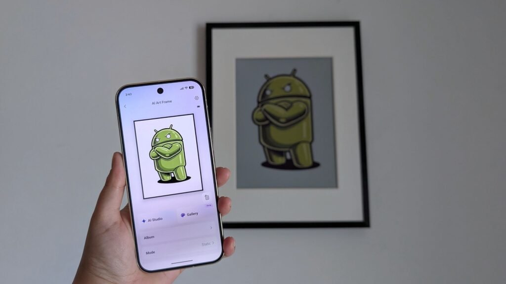 The E Ink SwitchBot AI Art Frame makes digital art look like print, but I wish it didn't use AI