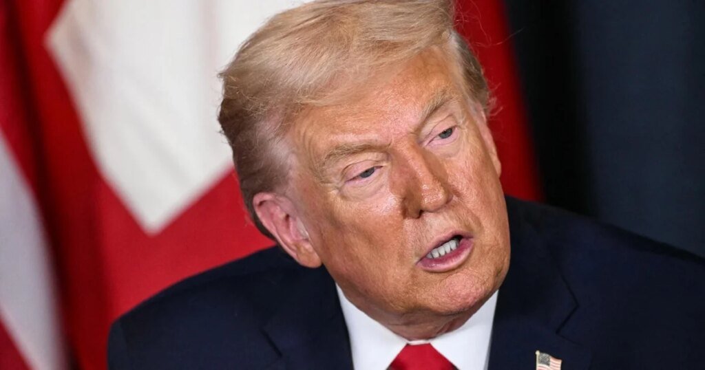 Trump says "armada" of warships heading to Iran