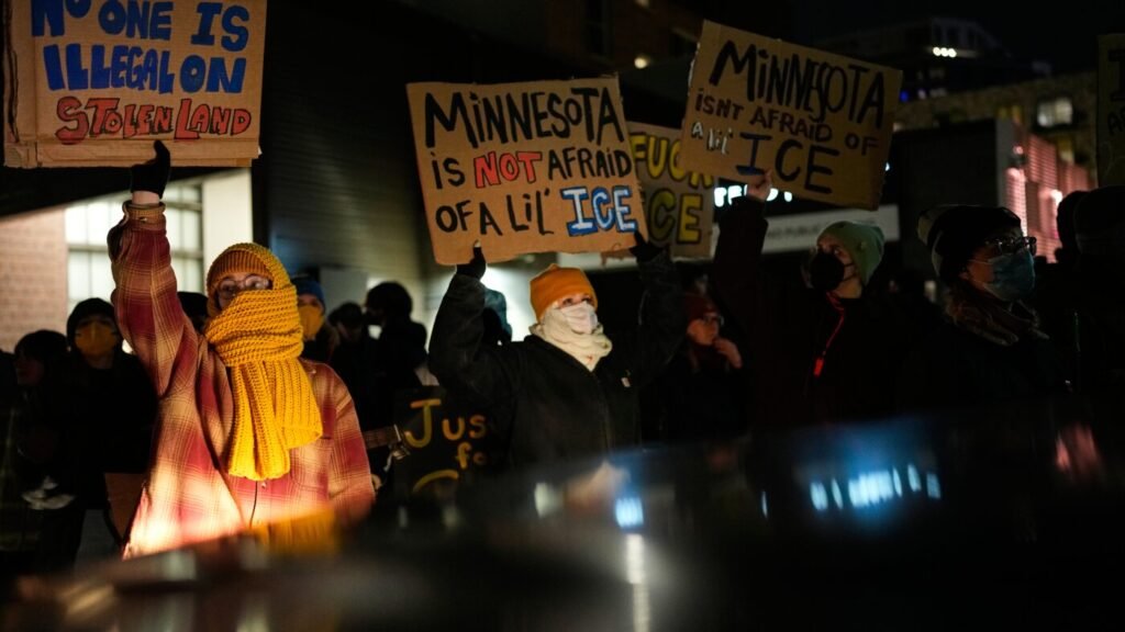 Video shows fatal Minnesota ICE shooting from officer's perspective : NPR