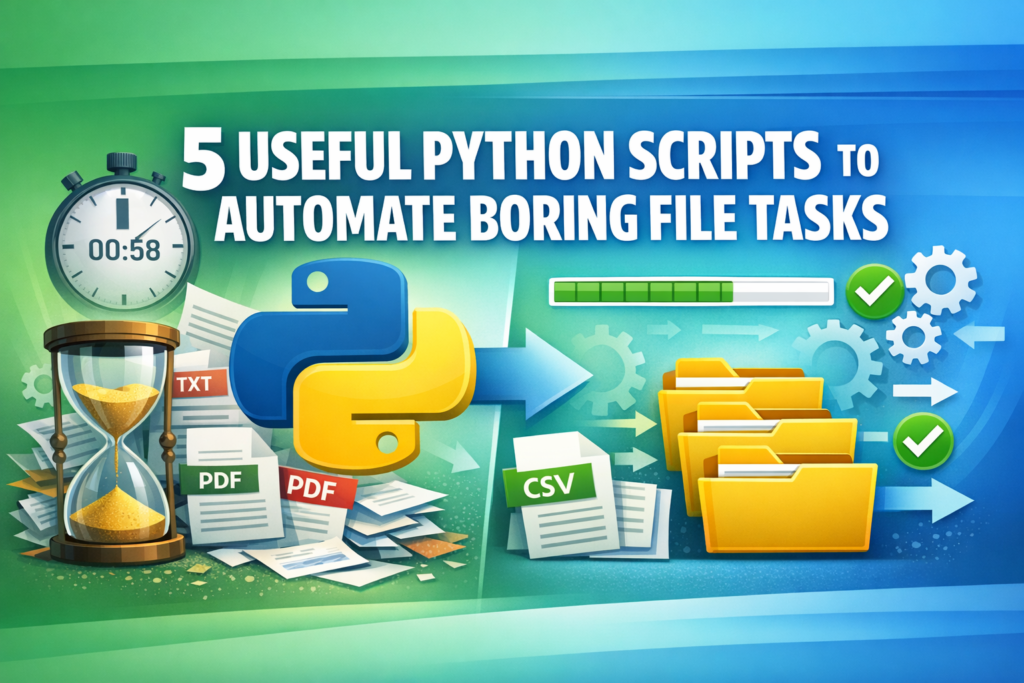5 Useful Python Scripts to Automate Boring File Tasks 5 Useful Python Scripts to Automate Boring File Tasks