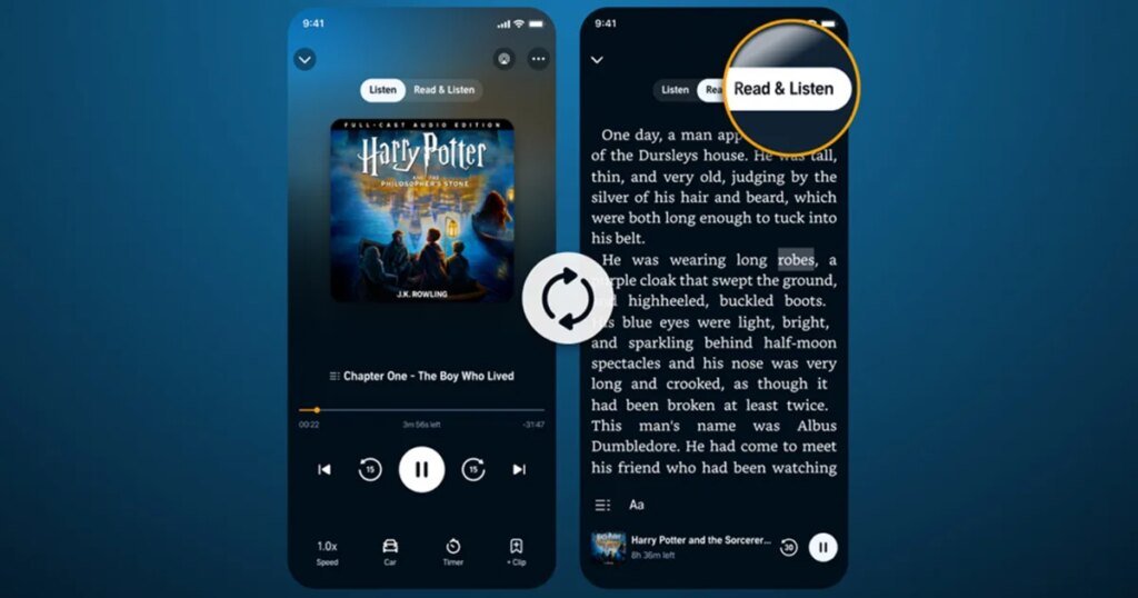 Amazon brings a new Audible feature that lets you enjoy ebooks with lyrical reading