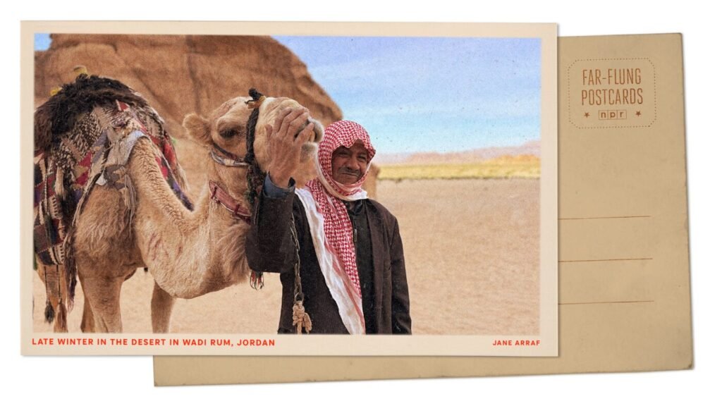 Bedouin and camel in Wadi Rum, Jordan : NPR Bedouin and camel in Wadi Rum, Jordan : NPR