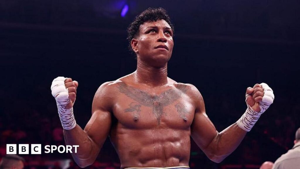 Bilal Fawaz: An English boxing champion without a British passport Bilal Fawaz extends his hands in celebration after his win over Junaid Bostan