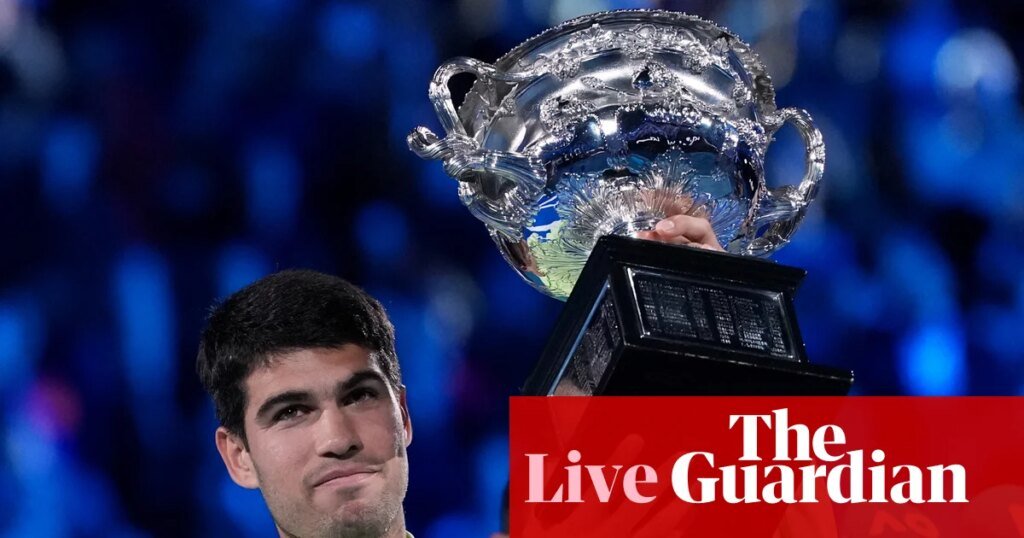 Carlos Alcaraz beats Novak Djokovic to complete career grand slam: Australian Open 2026 men’s singles final – live | Australian Open 2026 Carlos Alcaraz beats Novak Djokovic to complete career grand slam: Australian Open 2026 men’s singles final – live | Australian Open 2026