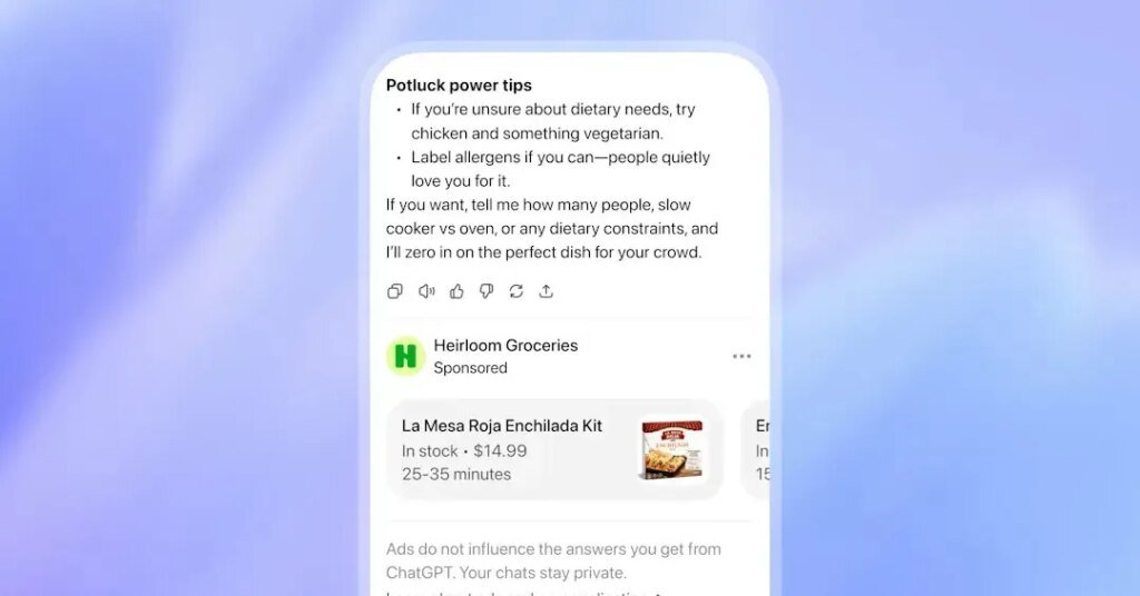 ChatGPT’s cheapest options now show you ads ChatGPT’s cheapest options now show you ads