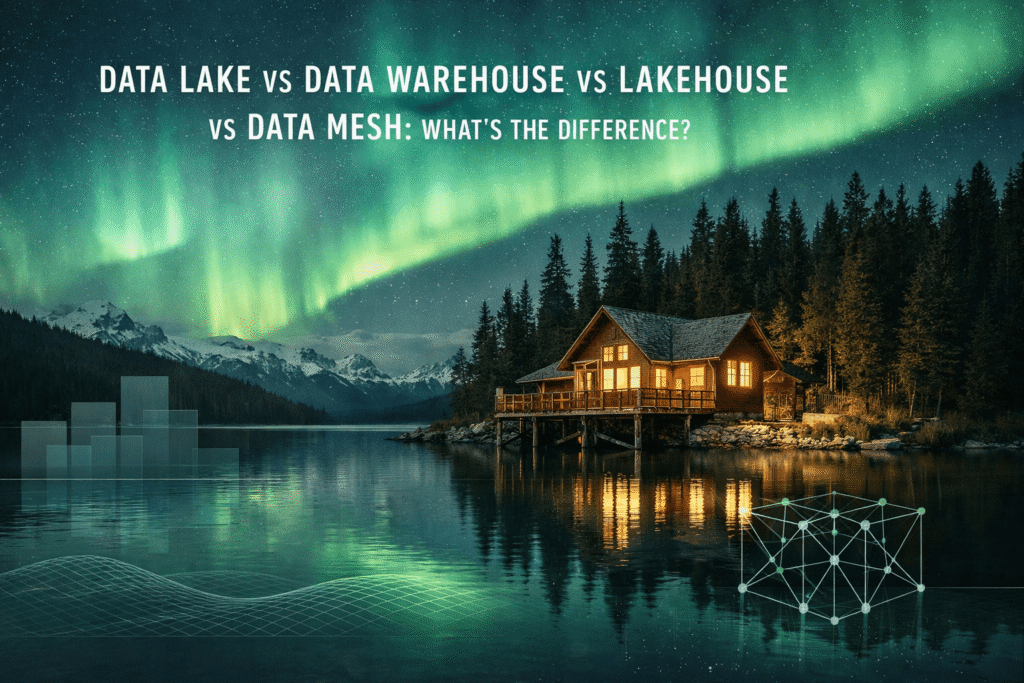 Data Lake vs Data Warehouse vs Lakehouse vs Data Mesh: What’s the Difference?