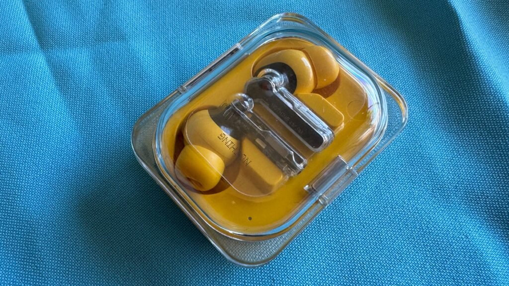 I really should be saving money, but these $59 noise-cancelling earbuds are simply too good to miss this Presidents’ Day Nothing Ear (a) TWS earbuds in yellow