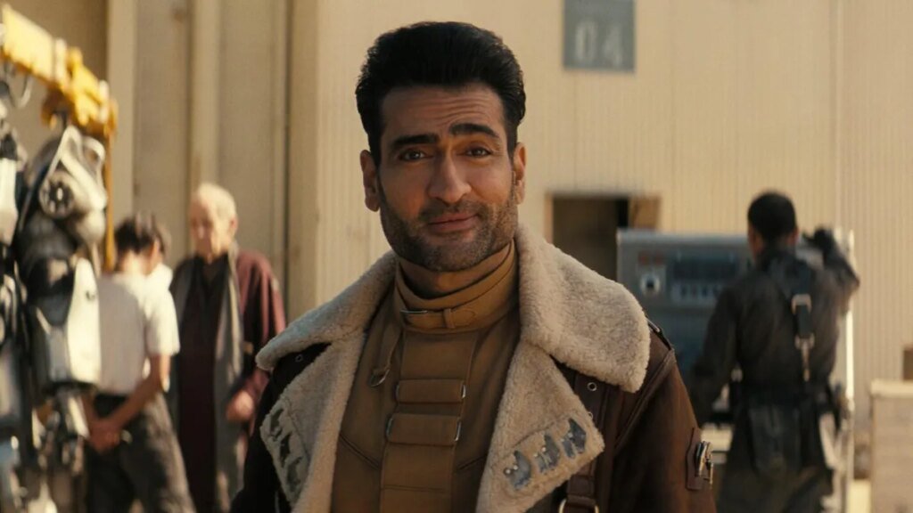 A still from the second season of Fallout, featuring star Kumail Nanjiani.