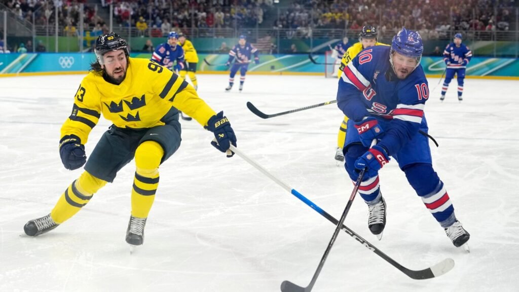 Team USA men’s hockey will play for Olympic medal after win over Sweden : NPR Team USA men’s hockey will play for Olympic medal after win over Sweden : NPR