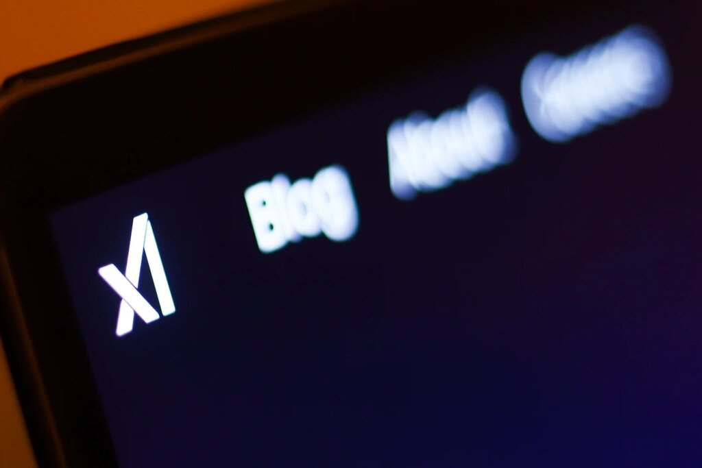 The Best Time to Leave xAI Is Before Joining. The Next Best Time is Right Now Website for Elon Musk's xAI displayed on a computer monitor.