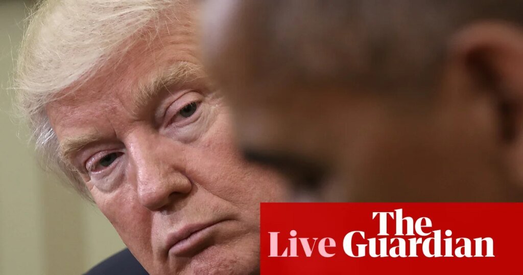 Trump says he approved sharing video with racist images of Obamas but claims he didn’t see part ‘that people don’t like’ - live | Donald Trump