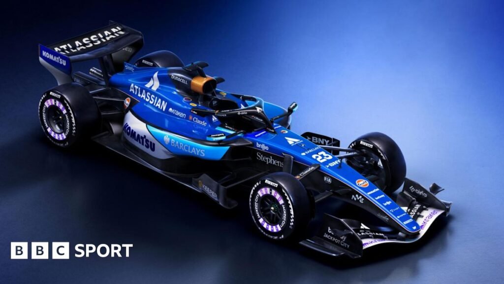 Williams boss James Vowles ‘not concerned at all’ at missing Barcelona test A graphic representation showing Williams' 2026 livery on what the team describe as "a simplified version of the 2026 car"