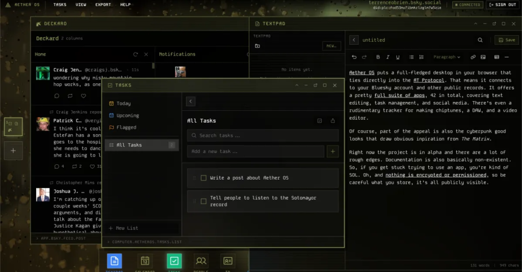 Aether OS is computer in a browser built for the AT Protocol Aether OS is computer in a browser built for the AT Protocol