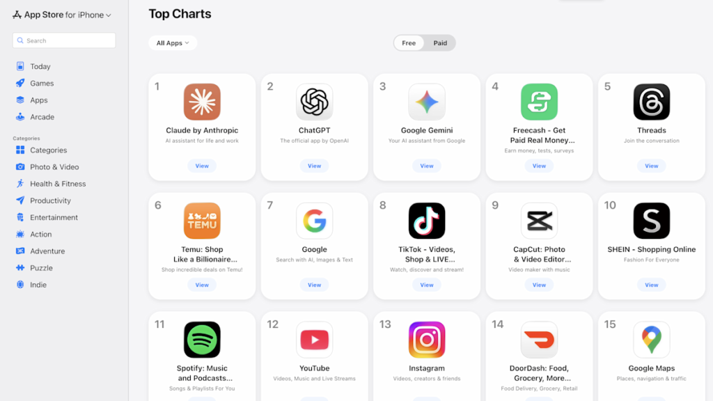 Anthropic’s Claude grabs top spot in App Store after Trump’s ban Anthropic's Claude grabs top spot in App Store after Trump's ban