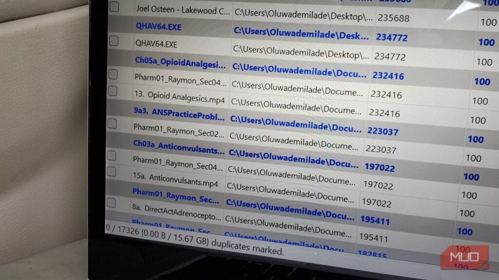 I recovered gigabytes of storage by running this free duplicate file finder