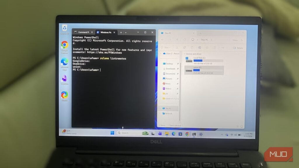 I turned my scattered free cloud storage into one big drive with rclone