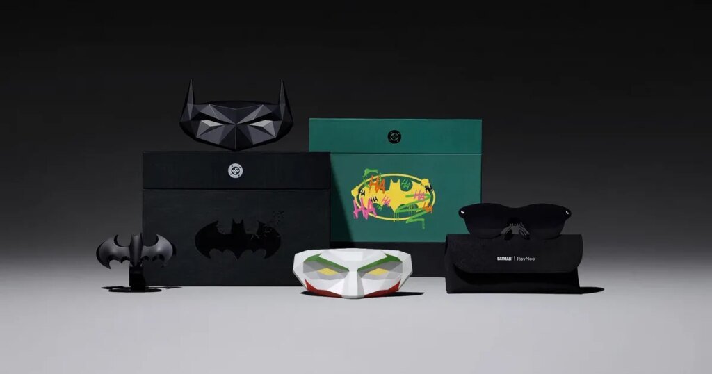 RayNeo Air 4 Pro smart glasses embrace the dark with a Batman mask RayNeo Air 4 Pro smart glasses embrace the dark with a Batman mask