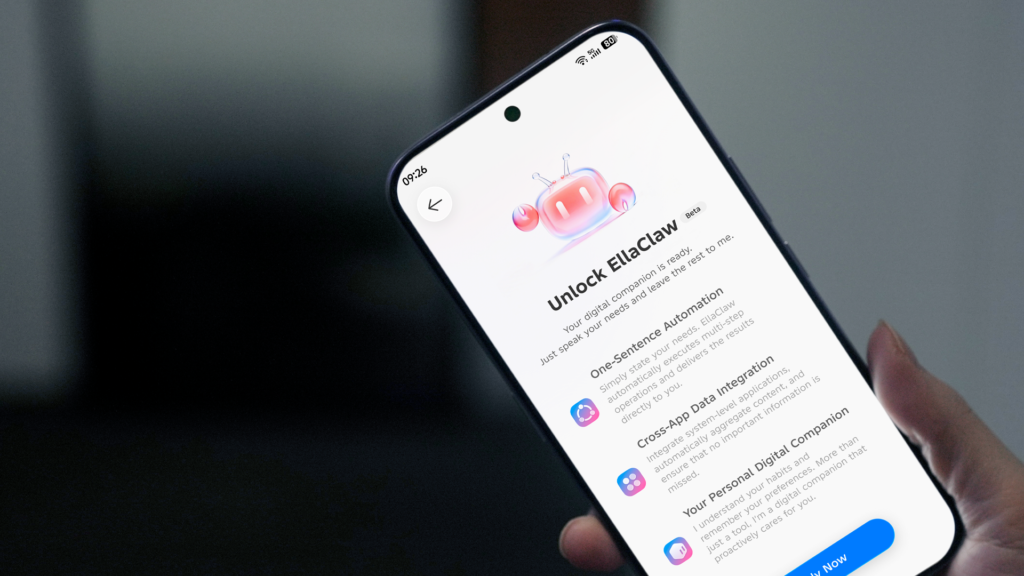 EllaClaw on a Tecno phone