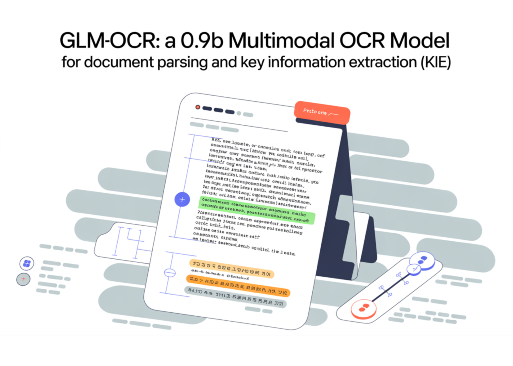 Zhipu AI Introduces GLM-OCR: A 0.9B Multimodal OCR Model for Document Parsing and Key Information Extraction (KIE) Zhipu AI Introduces GLM-OCR: A 0.9B Multimodal OCR Model for Document Parsing and Key Information Extraction (KIE)