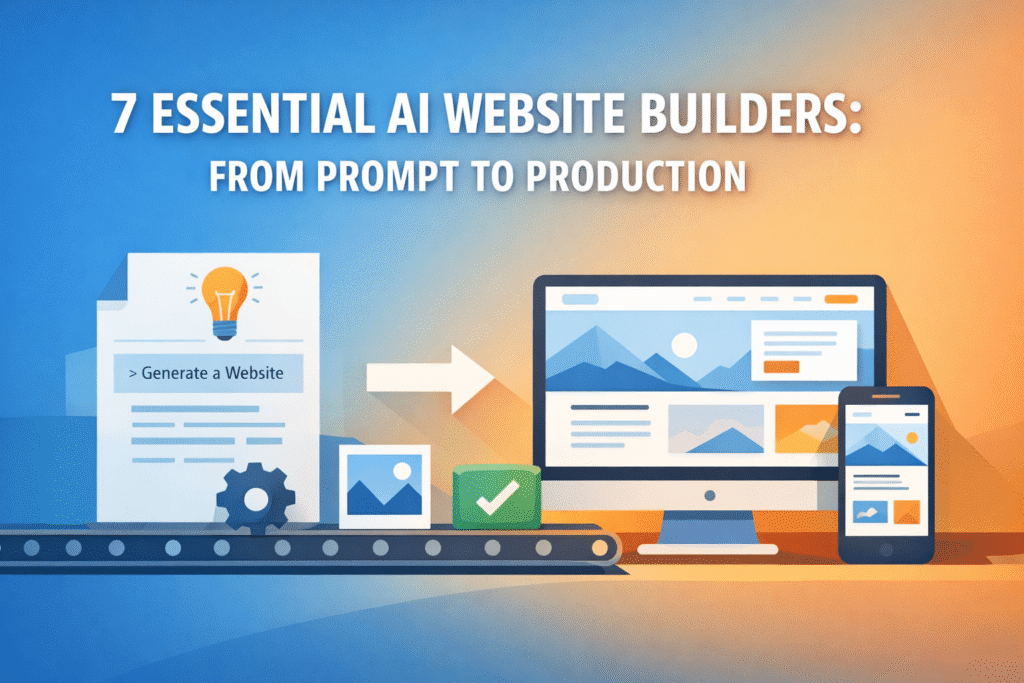 7 Essential AI Website Builders: From Prompt to Production AI Website Builders