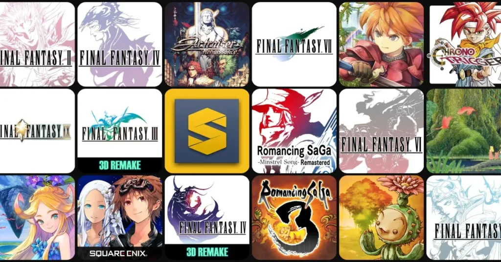 Final Fantasy titles, Mana series, Chrono Trigger, ActRaiser, more