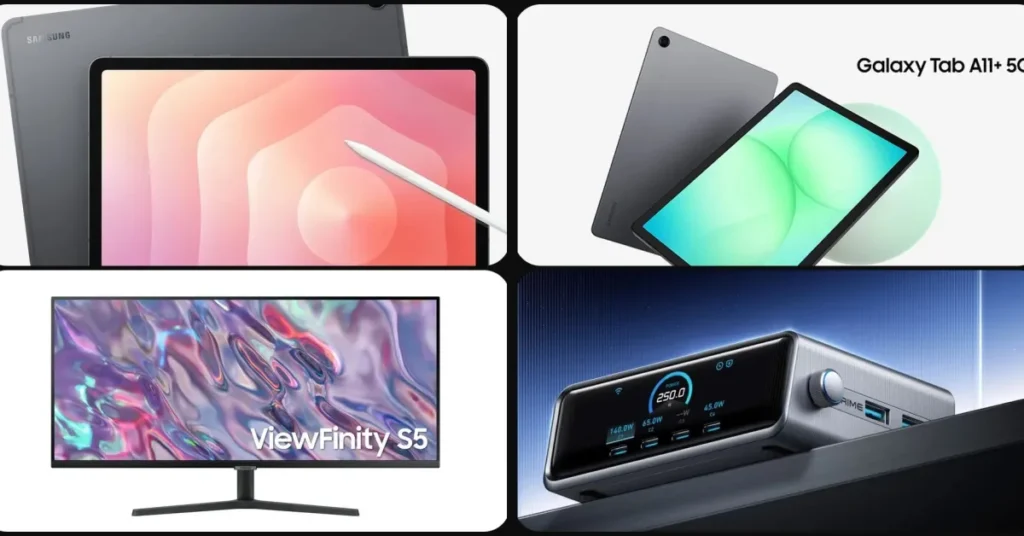 Galaxy Tab S11, Samsung and Alienware monitors, Anker, more