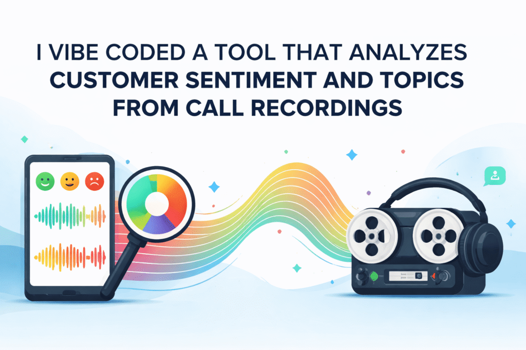 An AI that analyze customer sentiment and topics from call recordings