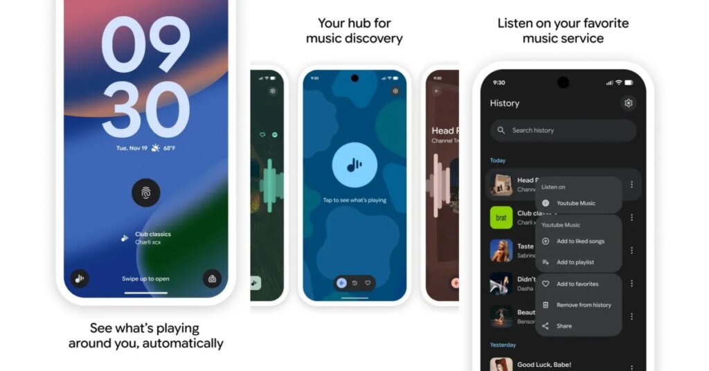 Pixel Now Playing brings back lockscreen search