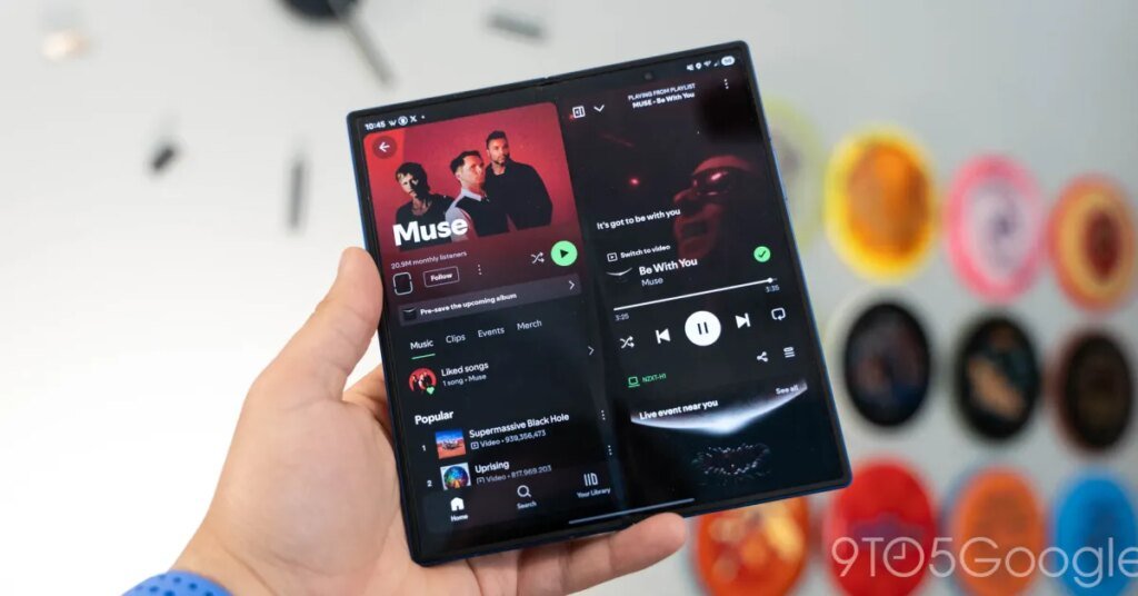 Spotify's redesigned tablet app goes live on Android for foldables