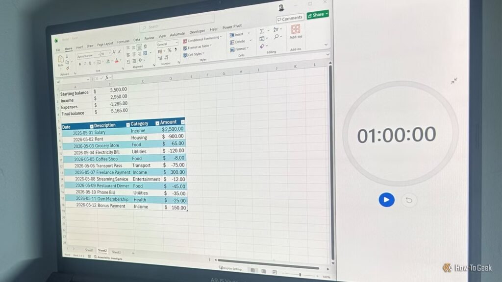 4 useful Excel projects beginners can finish in under an hour