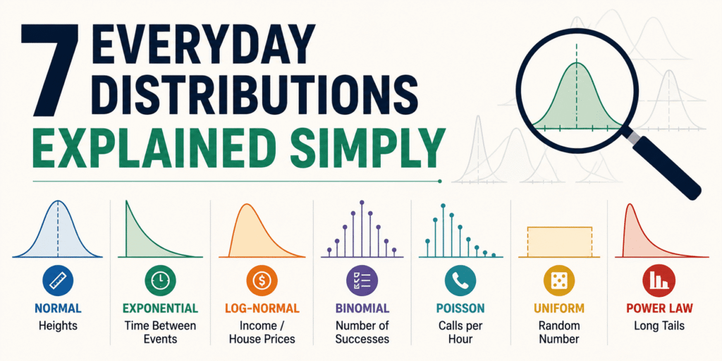 7 Everyday Distributions Explained Simply